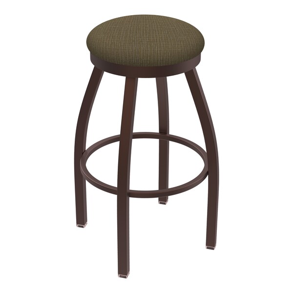 25" Swivel Counter Stool, Bronze Finish, Graph Cork Seat
